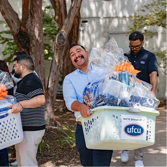 UFCU Employees at a company event