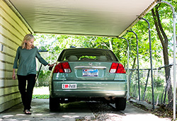 Linda P and her UFCU financed car